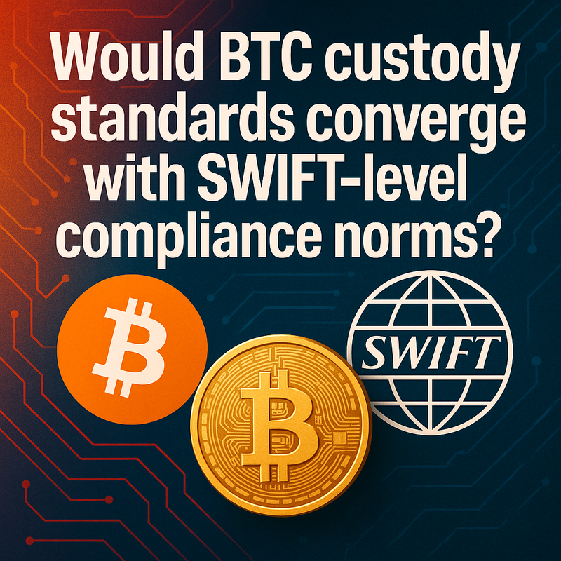 Would BTC custody standards converge with SWIFT-level compliance norms?