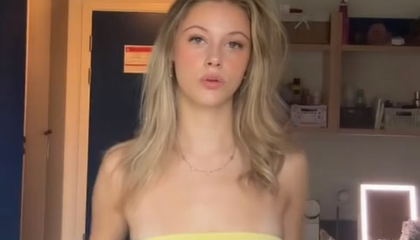 Gorgeous Girl Flashes Massive Beautiful Breasts Standing Hot XXX