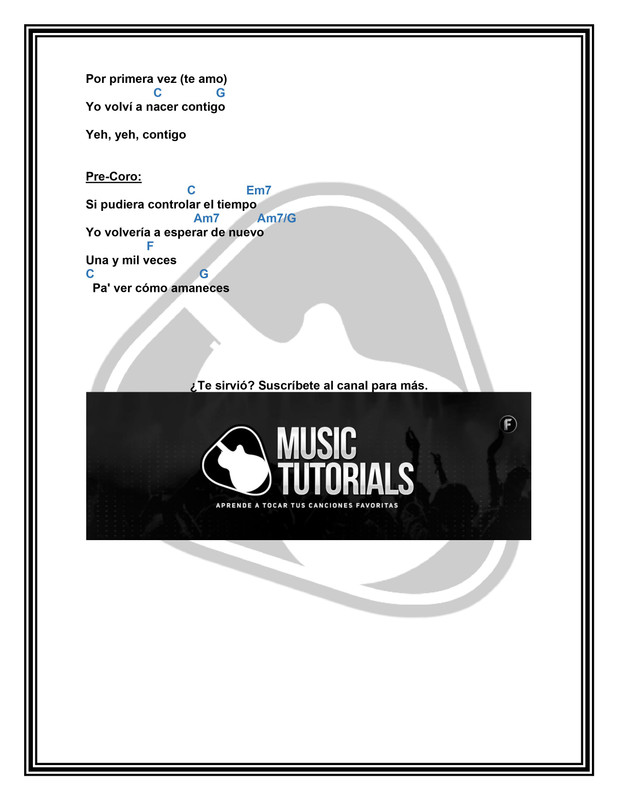 Cómo tocar POR PRIMERA VEZ de Camilo Y Evaluna en Guitarra (Tutorial + PDF  GRATIS) ⋆ Music Tutorials
