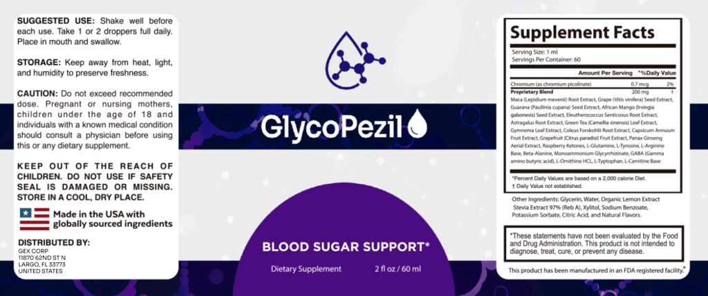 GlycoPezil Label