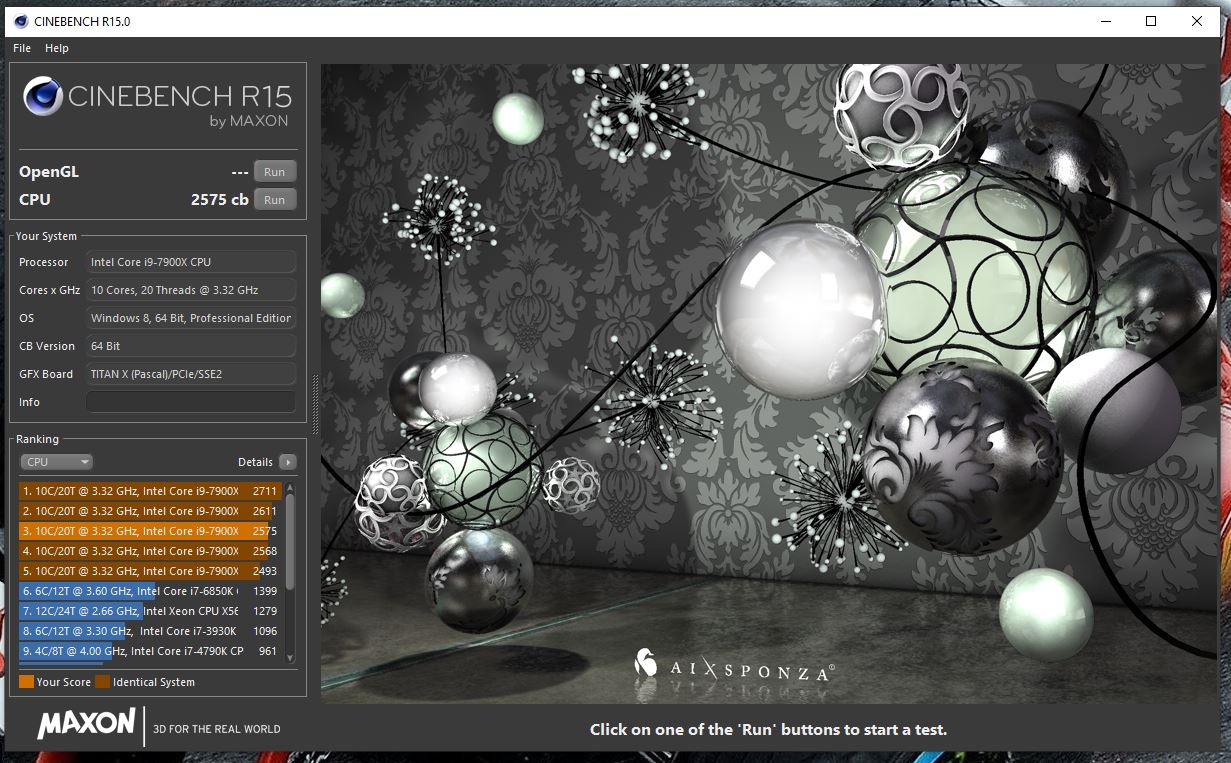 Cinebench Spectre on