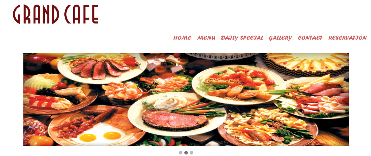 Grand Cafe- Restaurant Website