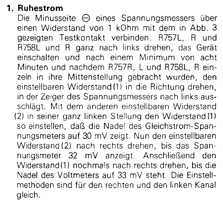 Hitachi HMA8500 Ruhestromeinstellung 2