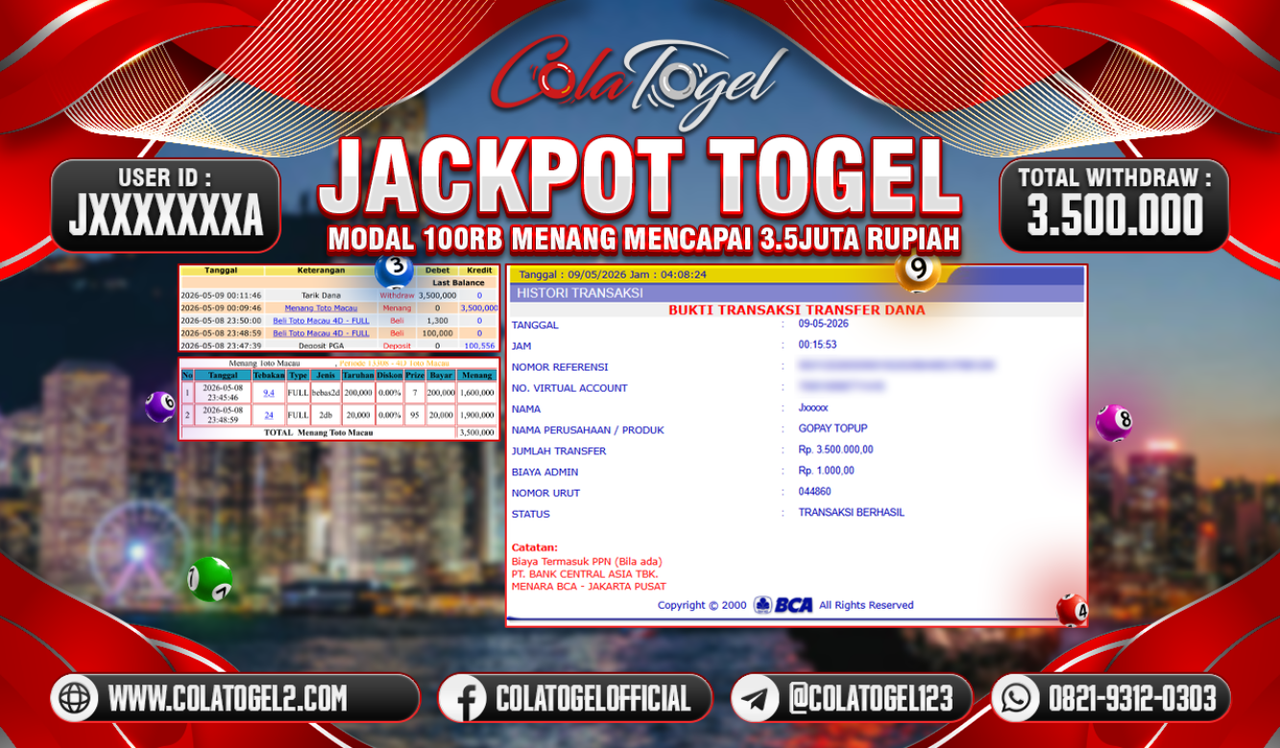 JACKPOT TOTO MACAU!! 