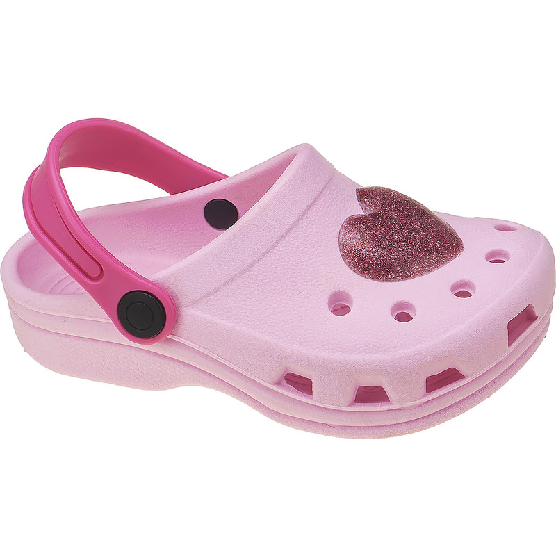 Sandália Menina Coração Rosa Glitter miniatura 6