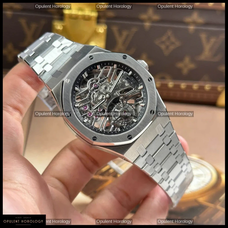 Audemars Piguet Royal Oak Tourbillon 26735 Stainless Steel Skeleton Dial 41mm