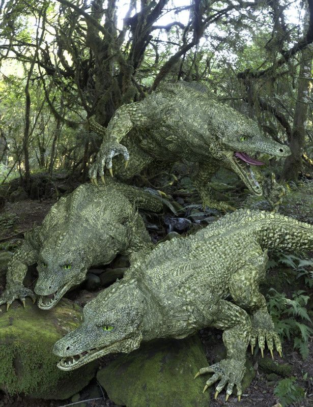 DA Crocobeast HD for Daz Dragon 3