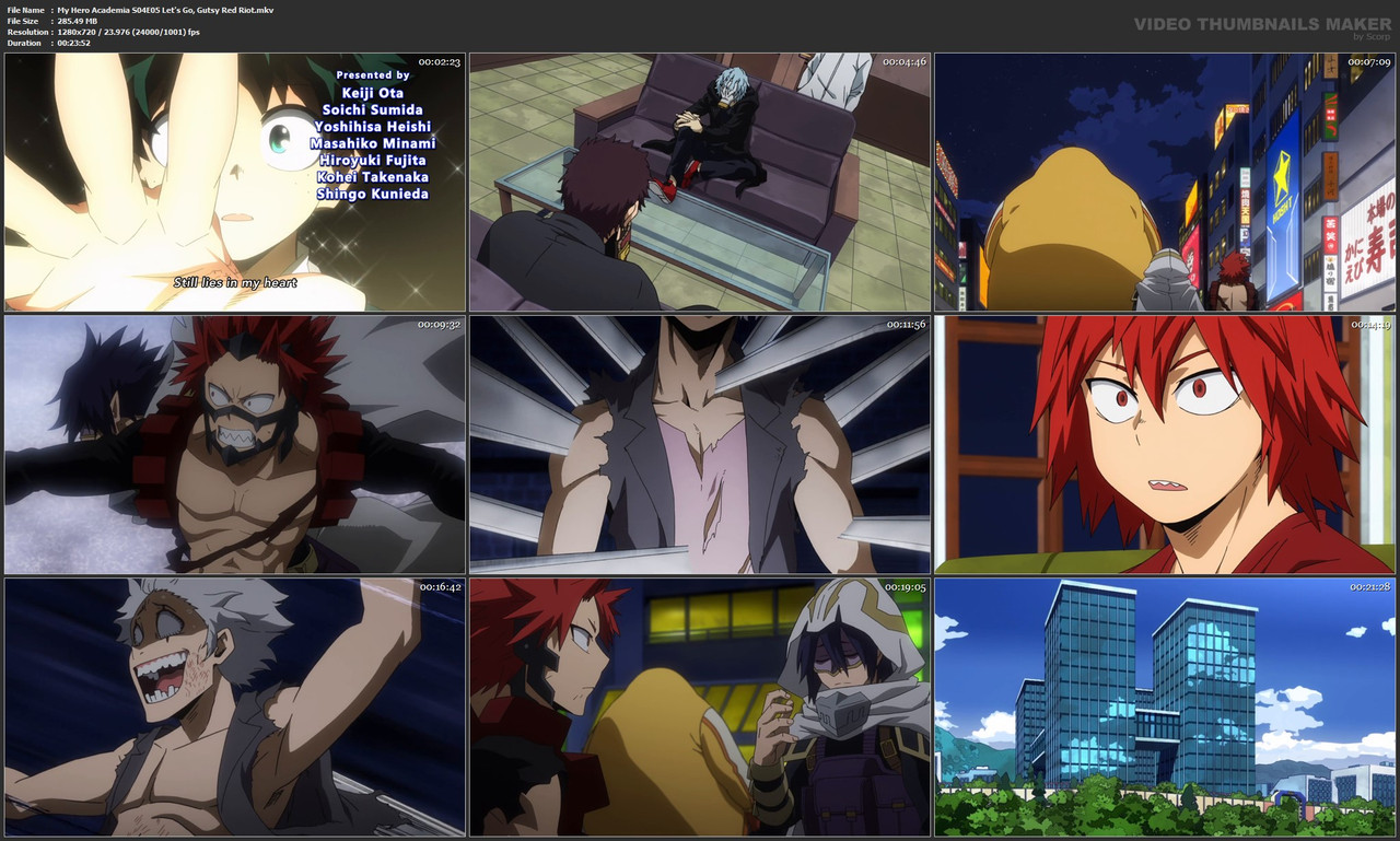 My Hero Academia S04E05 Let's Go, Gutsy Red Riot.mkv