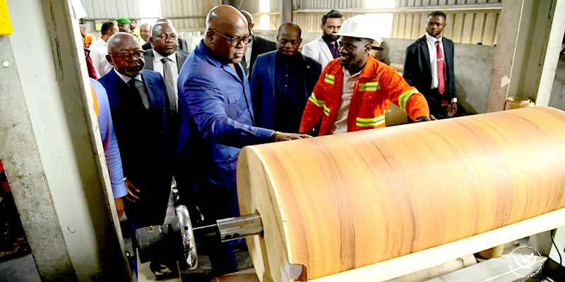 RDC/Gabon : à Nkok, Félix Tshisekedi découvre un modèle de valorisation industrielle du bois RDC/Gabon : à Nkok, Félix Tshisekedi découvre un modèle de valorisation industrielle du bois
