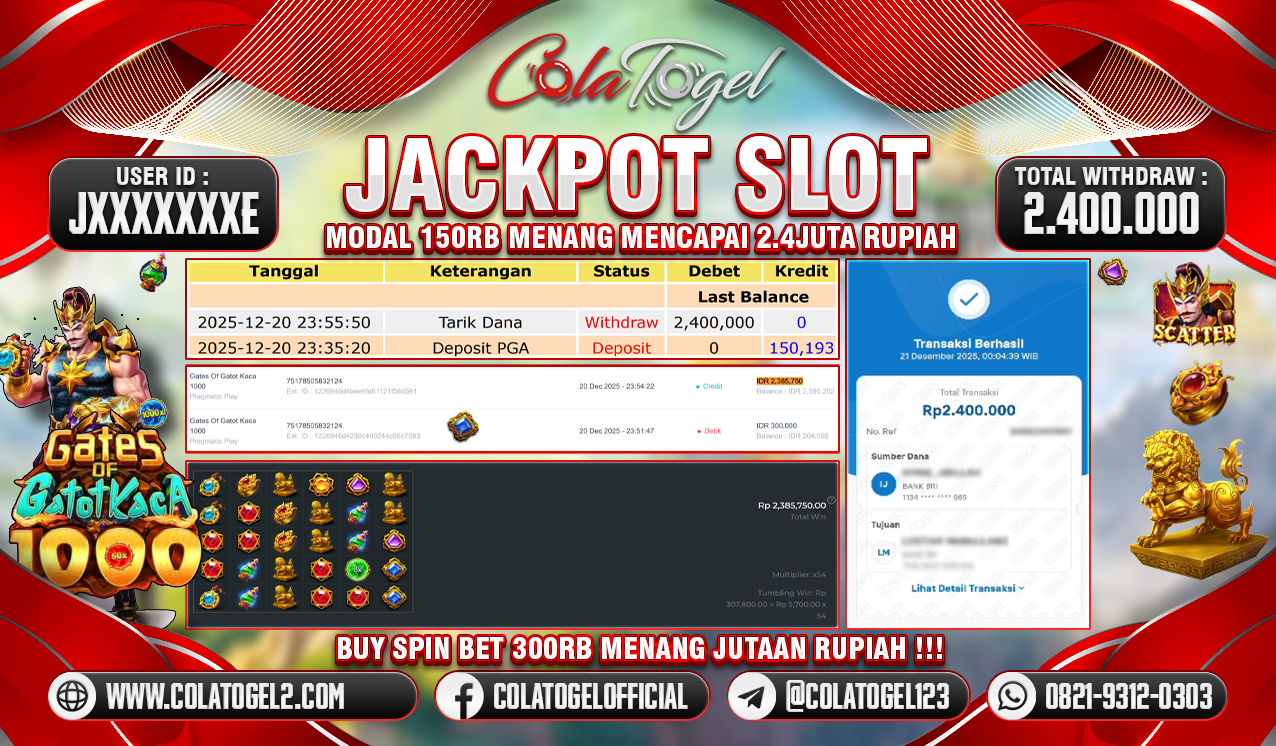 JACKPOT SLOT GACOR!!