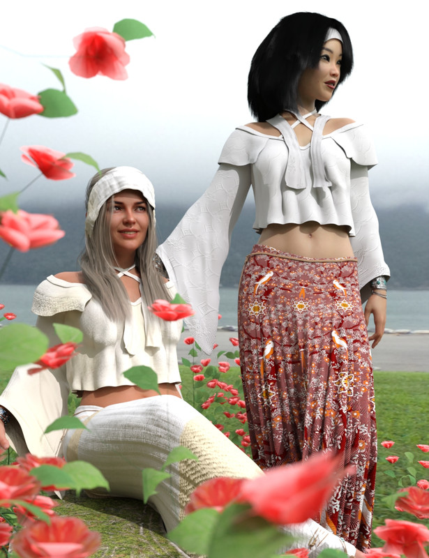 dForce Flower Girl Outfit for Genesis 8 Females dForce Flower Girl Outfit for Genesis 8 Females