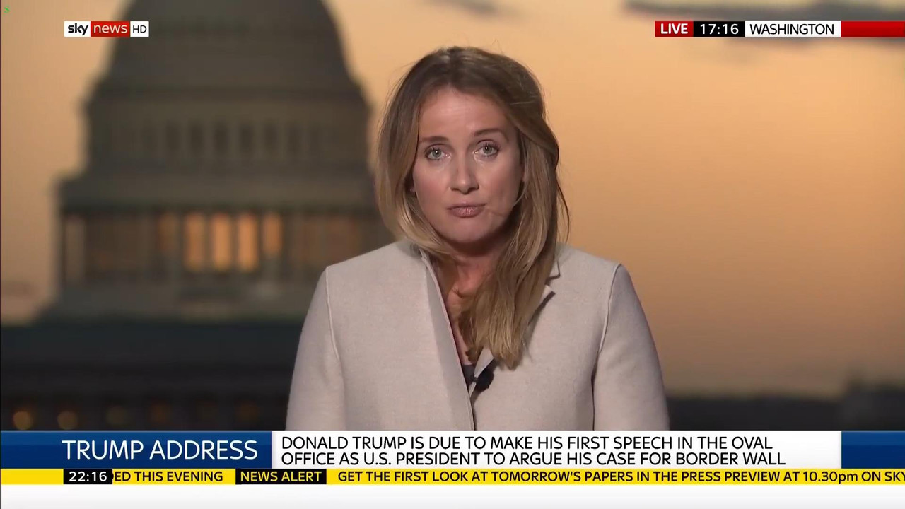 08 January - 22.00.00 - Sky News At 10. Anna Botting with the ma