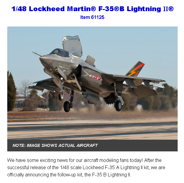 Tamiya Lockheed Martin F-35A Lightning II - 1:48 Scale % - Detail