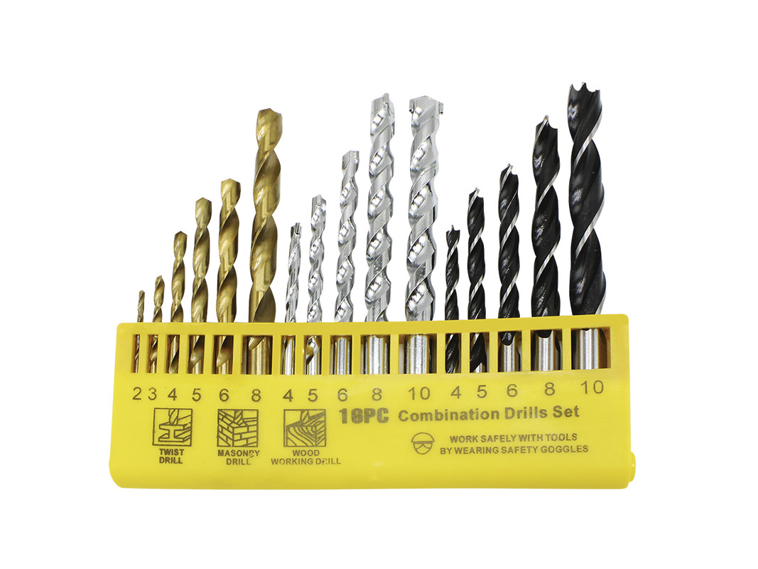 JUG. BROCAS P/FIERRO Y CONCRET 16PCS KAMASA