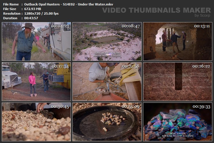 Outback Opal Hunters S14E02 Under the Water mkv
