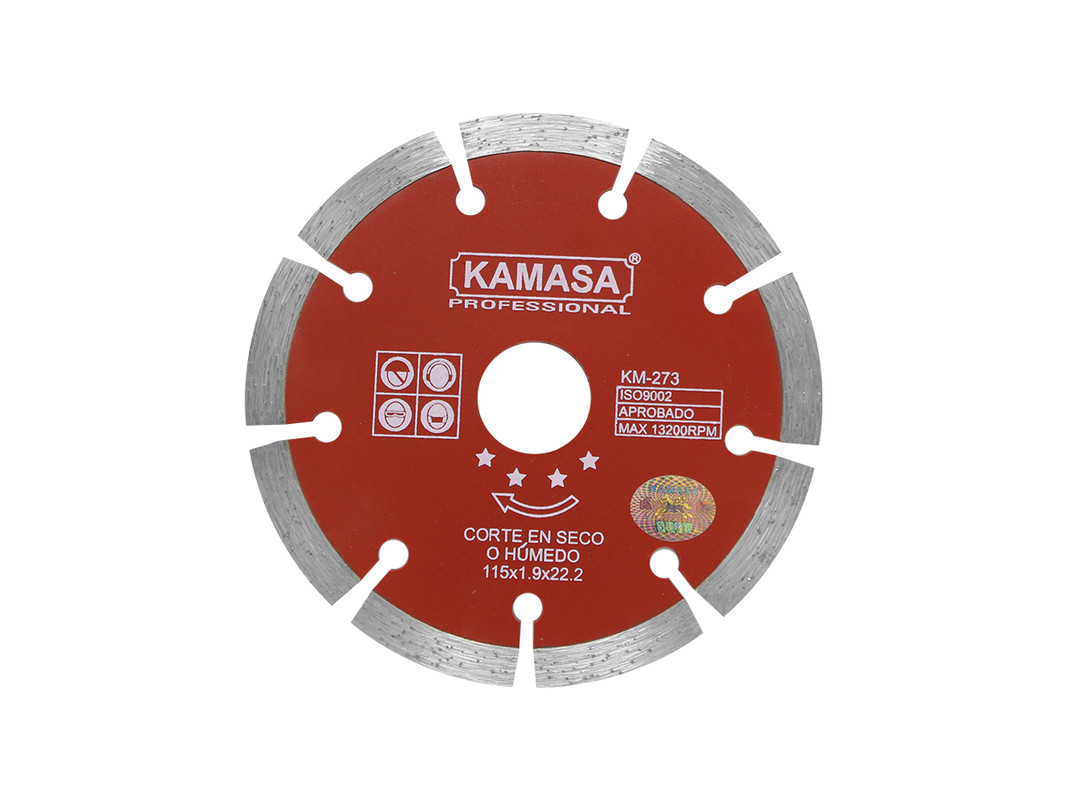 DISCO DIAMANTADO 115 ROJO KAMASA