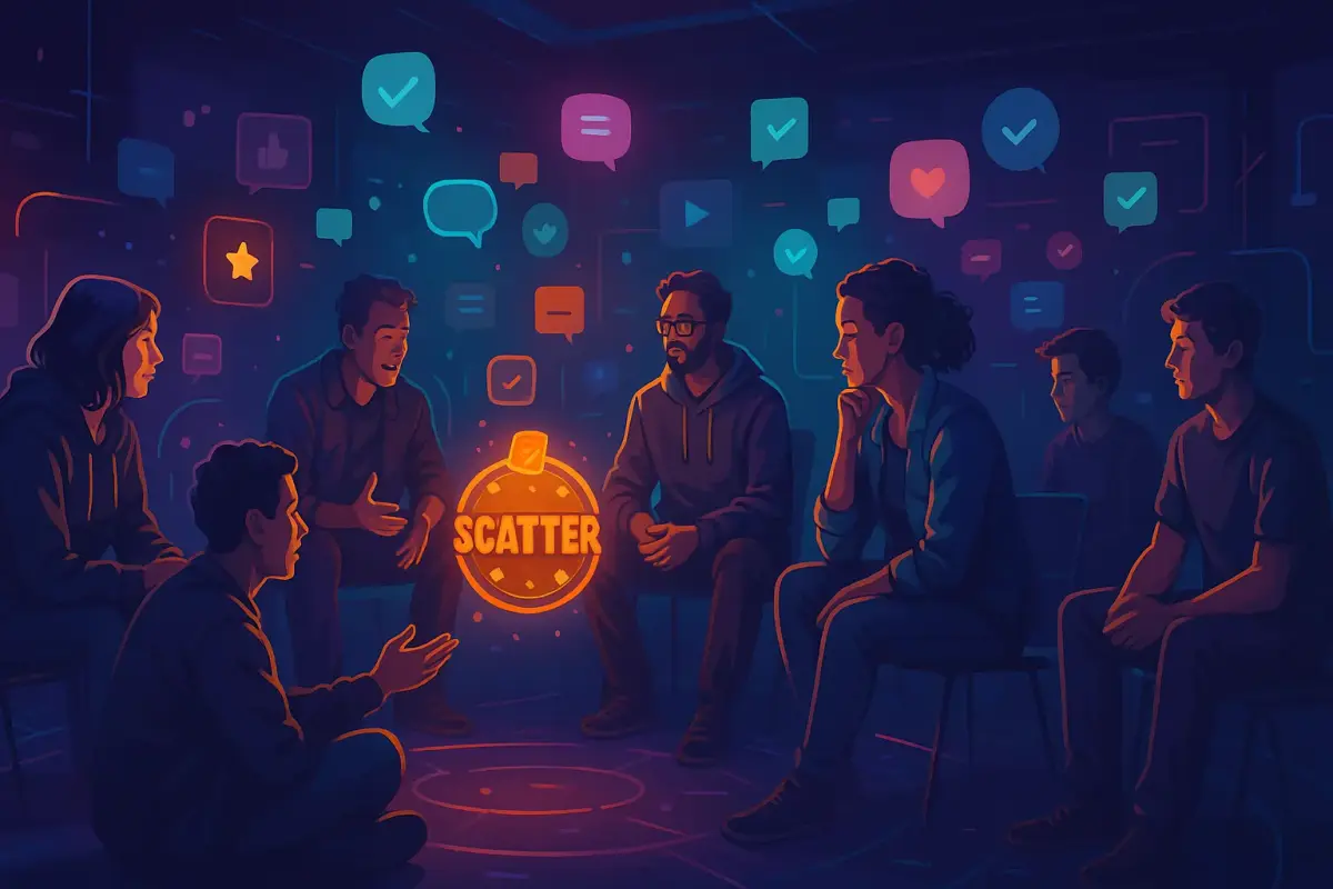 Lingkaran Scatter Komunitas Digital