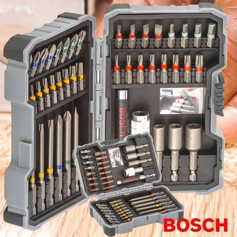 Bosch Kit De Pontas E Soquetes Para Parafusar Com 43 Peças