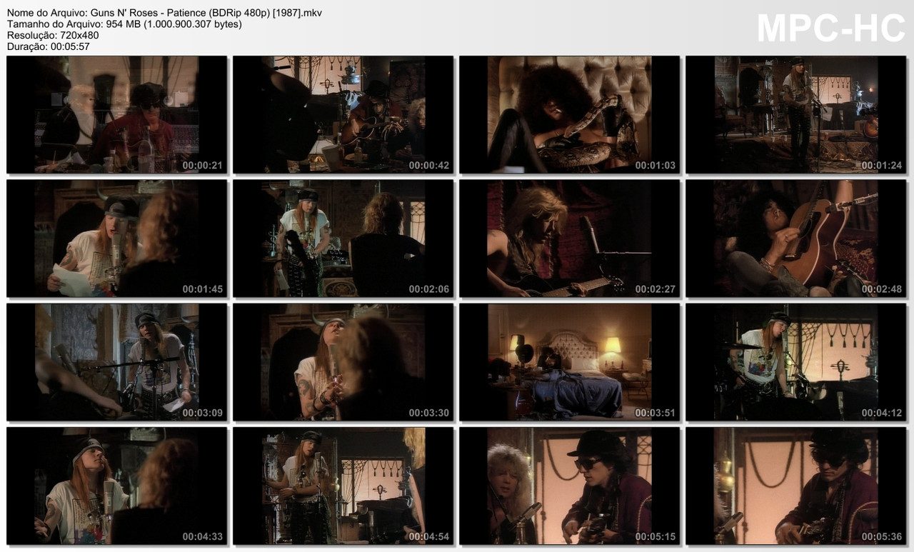 Guns N' Roses - Patience (BDRip 480p) [1987]
