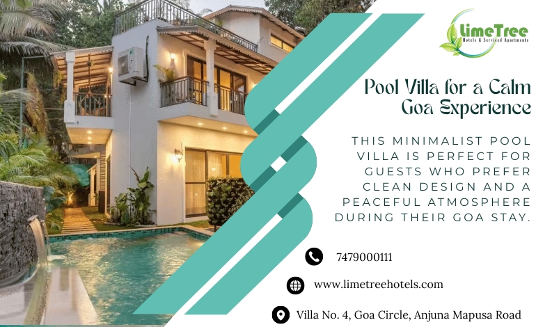 Pool Villa for a Calm Goa Experience