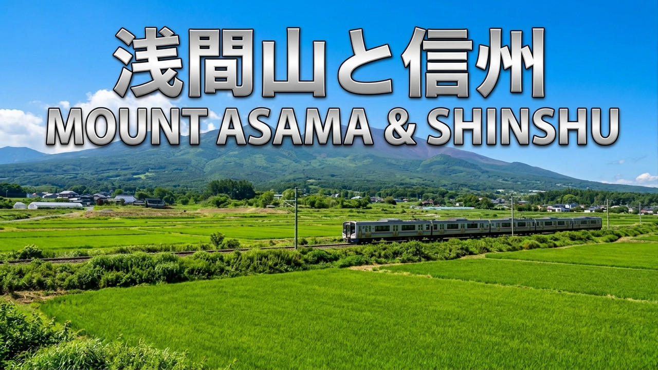 Beautiful Miyota Town & Mount Asama
御代田町の自然と浅間山・しなの鉄道