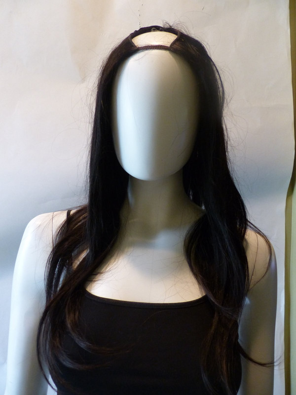 SECTION EXTENSIONS 18" DARK BROWN 100%  HUMAN HAIR