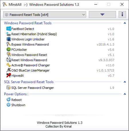 Windows Password Solutions 1.3.2