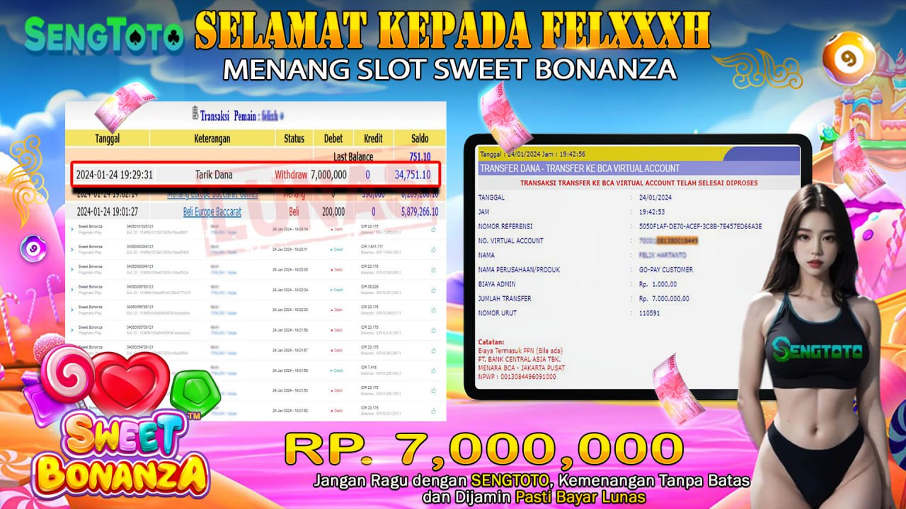 BUKTI PEMBAYARAN SLOT SWEET BONANZA