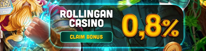3. BONUS ROLLINGAN CASINO 0.8% ( Tanpa Batas )