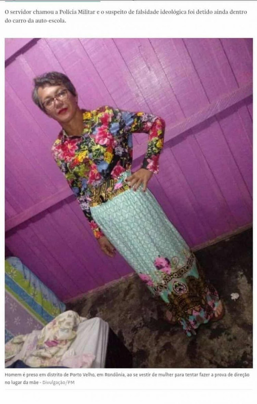 seorang pria menyamar menjadi perempuan untuk bantu ibunya lolos tes menyetir