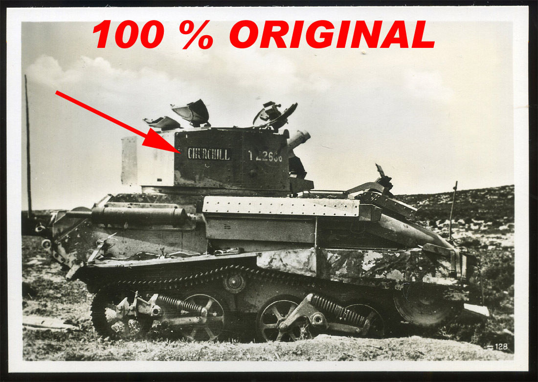 AFRIKA KOPRS - DAK - ZERSTÖRTER ENGLISCHER PANZE