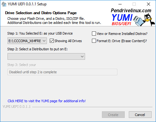 YUMI (Your Universal Multiboot Installer) UEFI 0.0.3.9