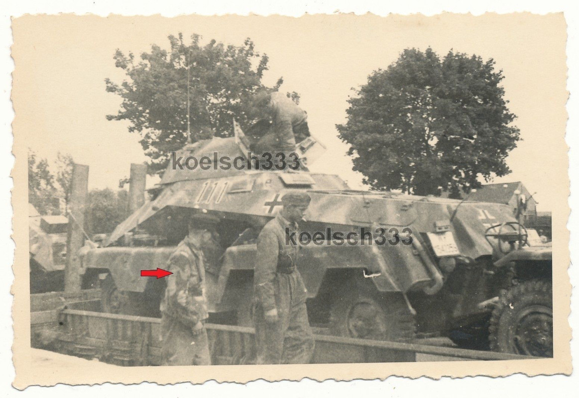 1944 Panzer Spähwagen Kfz Tarnung Volksgrenadier