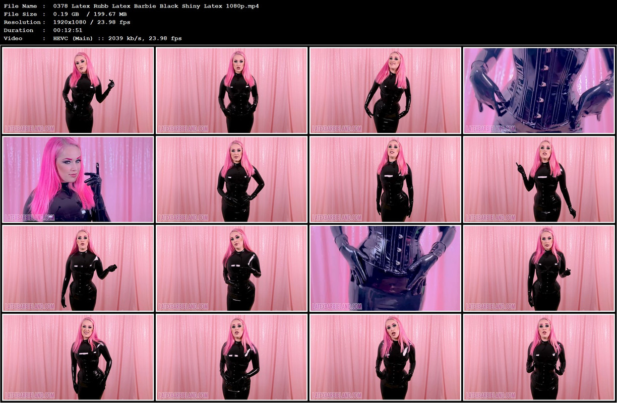 0378 Latex Rubb Latex Barbie Black Shiny Latex 1080p.mp4