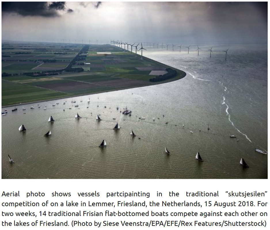 Trên cao nhìn xuống Lemmer-Friesland-the-Netherlands