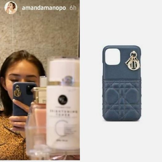 Amanda Manopo perlihatkan casing handphone-nya