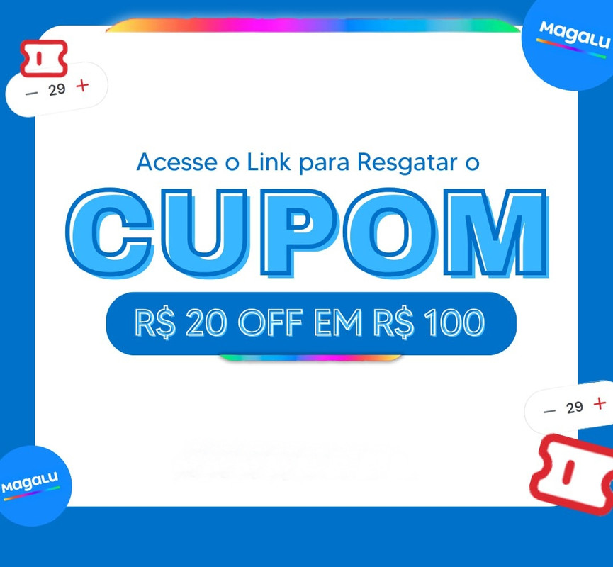 Cupom de R$ 20 OFF em R$ 100
