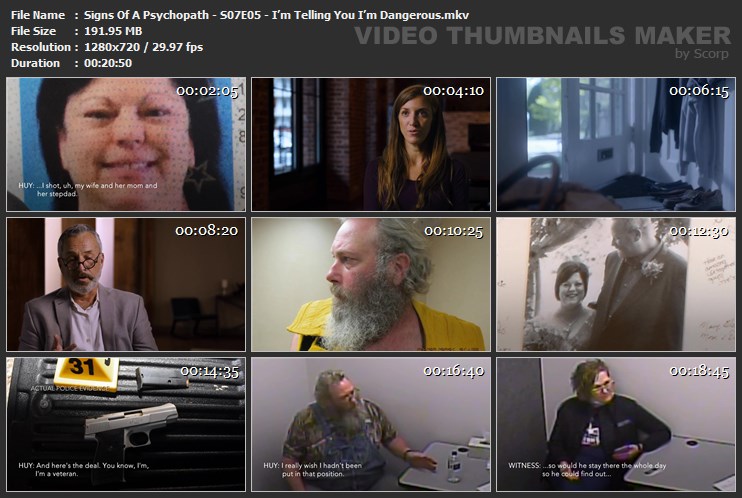 Signs Of A Psychopath - S07E05 - I’m Telling You I’m Dangerous.mkv