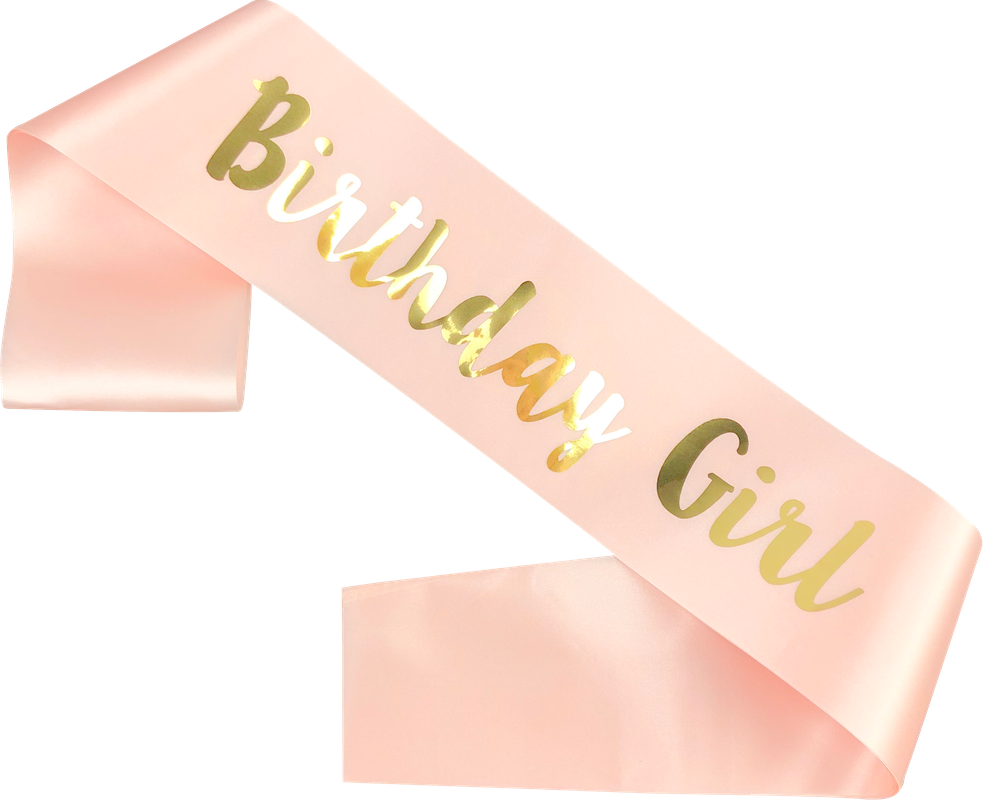 birthday sash