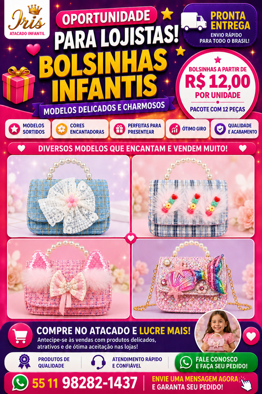 Folheto promocional especial da Iris com WhatsApp (11) 98282-1437
