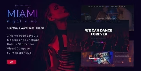 Miami – Night Club WordPress Theme