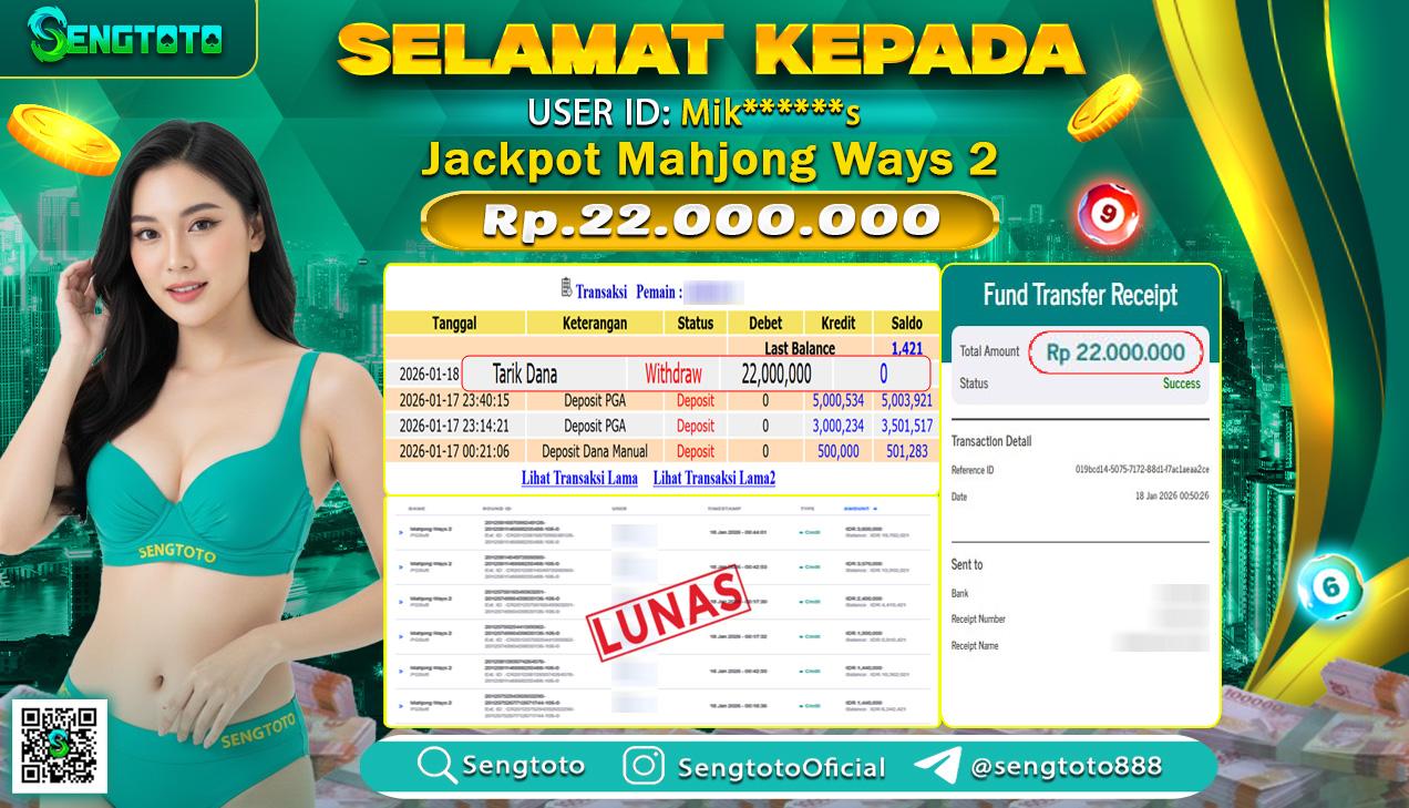 BUKTI PEMBAYARAN SLOT MAHJONG WAYS 2 