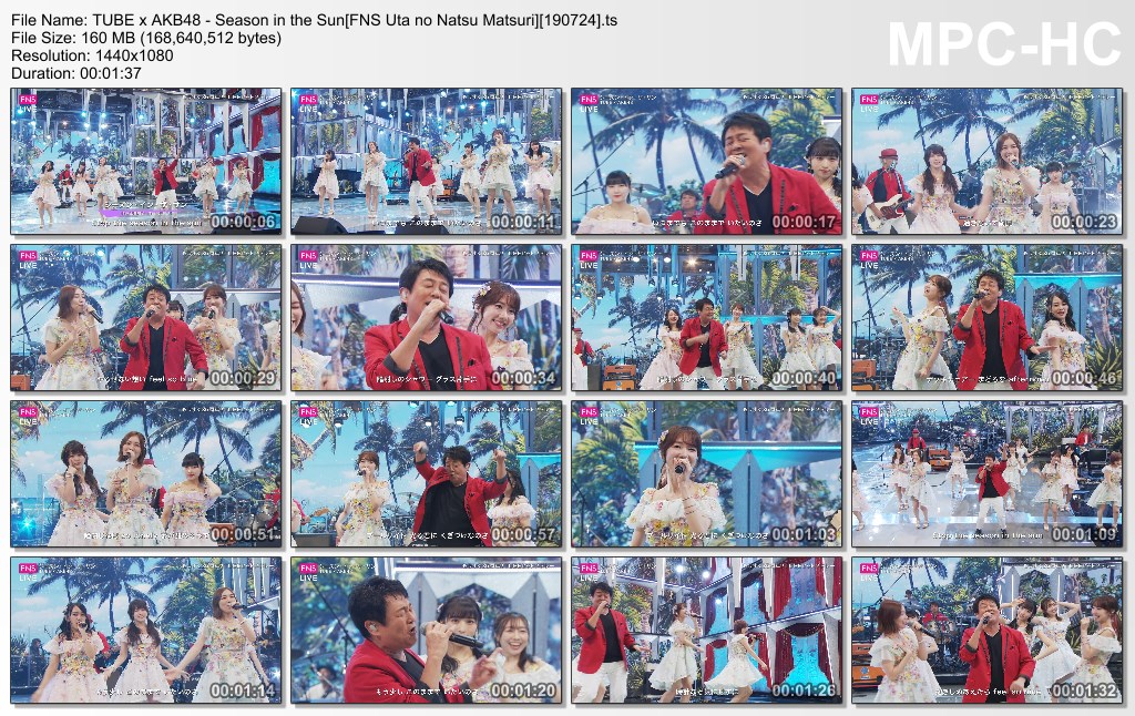 TUBE x AKB48 - Season in the Sun[FNS Uta no Natsu Matsuri][19072