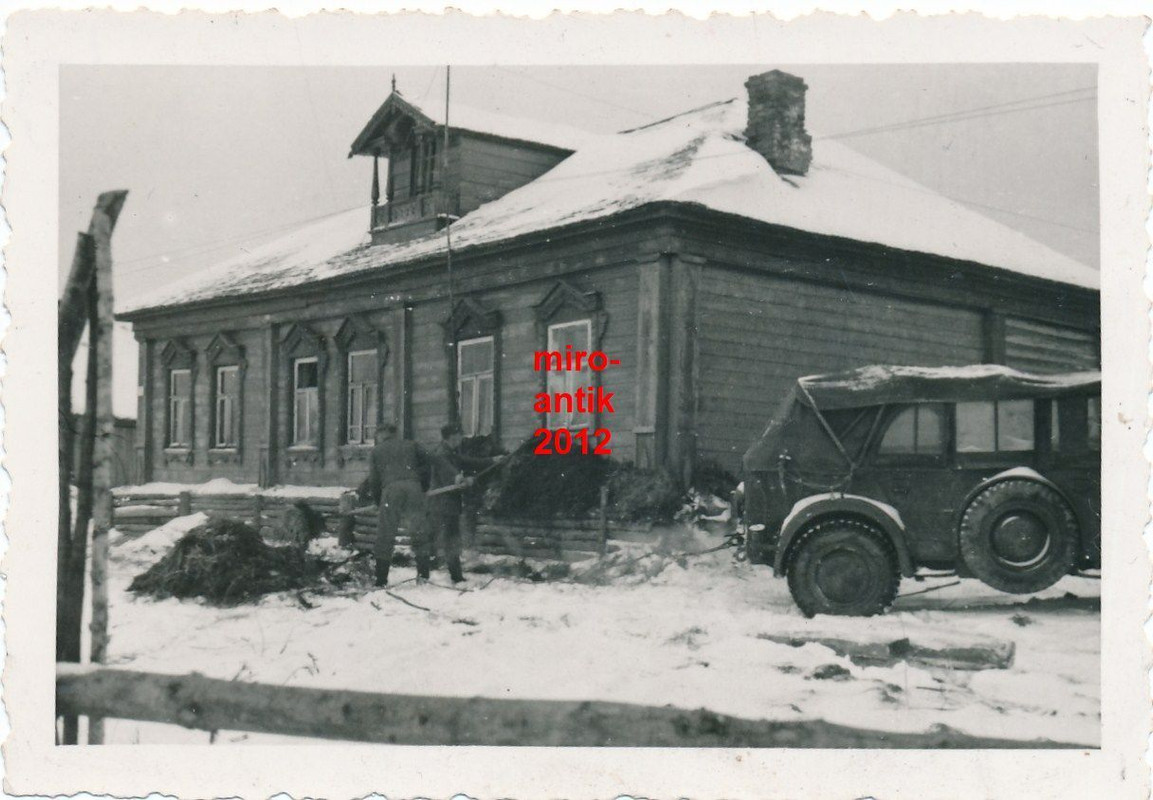 Wehrmacht, Mist als Dämmung gegen die Kälte, 194