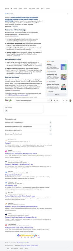 Screenshot 2026 06 25 at 12 40 33 fentanyl anesthesiology drug Google Search