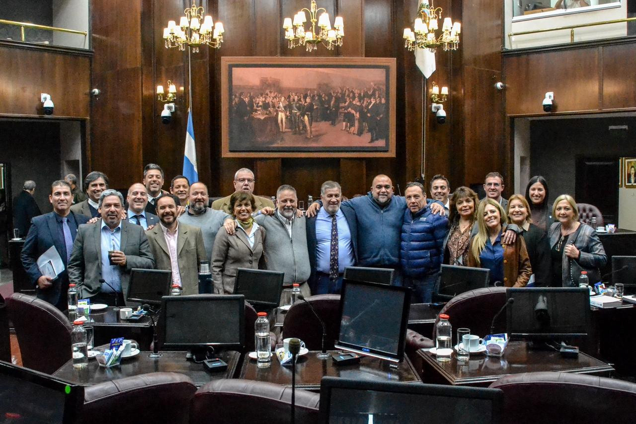 Reunión de referentes de la coalición Ahora San Luis en la Legislatura provincial