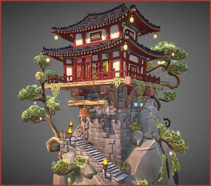 Chinese Temple - [Download] Minecraft Map