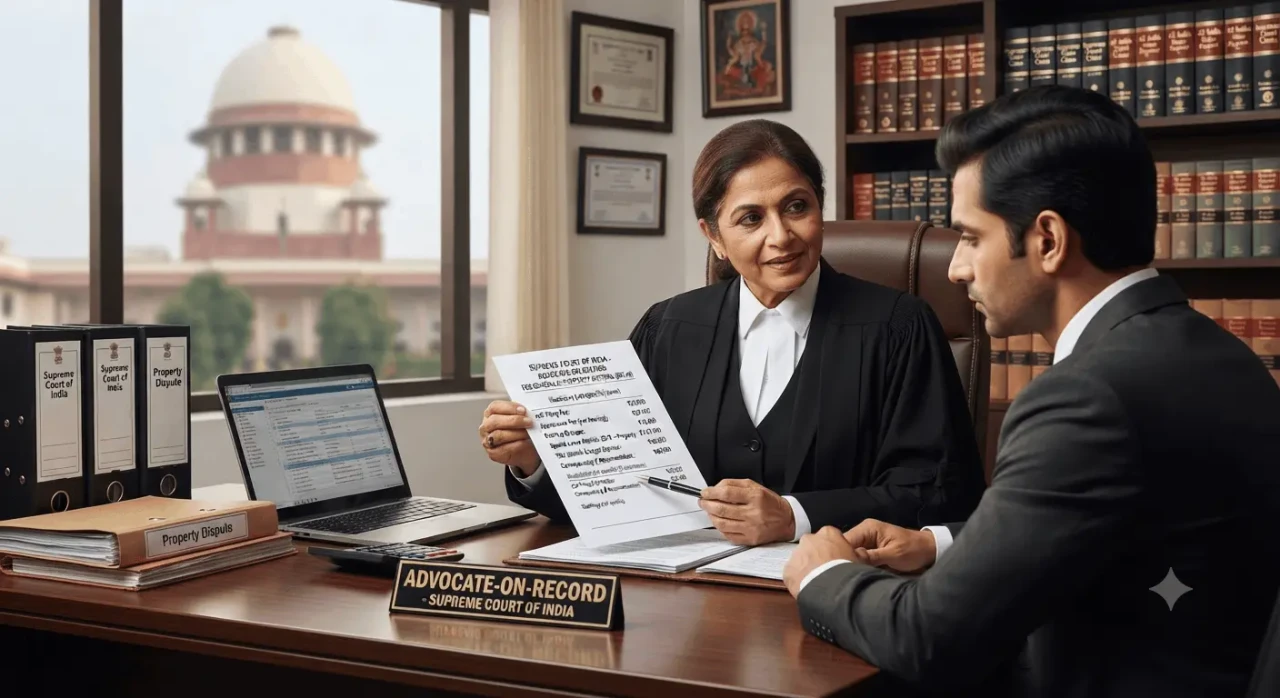 Property Lawyer Fees of Advocate-on-Record in Delhi