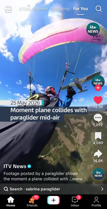 Plane Crashes Into Parachute Mid-Flight, Forcing Emergency Landing