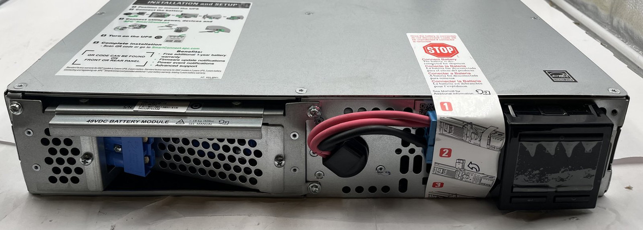 APC SMT3000RM2UC SMART-UPS 3000VA LCD RM 2U 120V RACKMOUNT SMARTCONNECT UPS